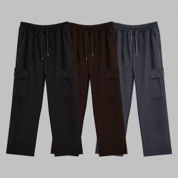 워빗 여자 스웨이드 카고 와이드 팬츠 SD-231102W