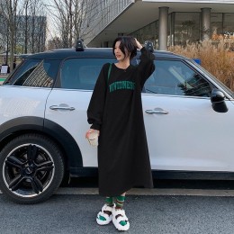 레니아 캐주얼 기모 롱 원피스 SD-231107