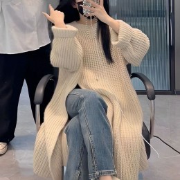 라니키 여리여리 슬릿 롱 니트 스웨터 SD-231129