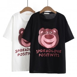 진베어 오버핏 박스 반팔 티셔츠 SD-240304