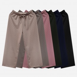 리치크 니트 골지 통바지 SD-240401