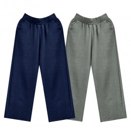 러스반 원버튼 밴딩 와이드 슬랙스 SD-240507