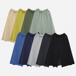 티유 8부 마 와이드 통바지 SD-240512