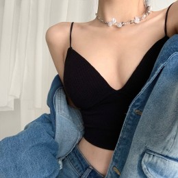 할시 내장브라 튜브탑 크롭 이너 SD-240517