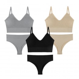 샤픈 심리스 브라 팬티 세트 SD-240529