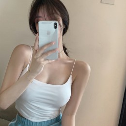 퓨이스 끈 크롭 캡내장 브라탑 SD-240535