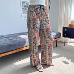 오리엔탈패턴 밴딩 여름 쿨 통바지 SD-240553