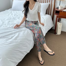 오리엔탈패턴 밴딩 여름 쿨 조거바지 SD-240609