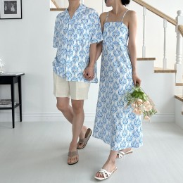 데칼 남녀 커플 비치웨어 썸머룩 SD-240615