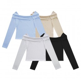 앨리스 하찌 오프숄더 긴팔티 SD-240908