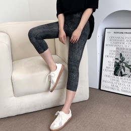 뉴키아 돌청 데님 7부 레깅스 SD-2470A