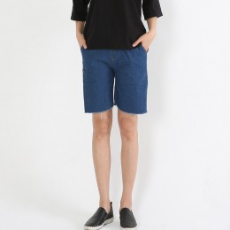 스마트폰 주머니 밑트임 청5부반바지 SD-6797