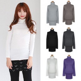 [Sale] 멜버른 면스판 기본 롱폴라티 SD-9021