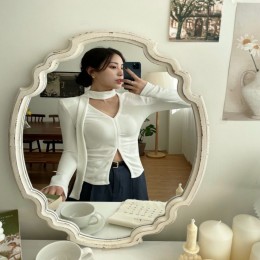 브이넥 초커 긴팔 티셔츠 SY-604154