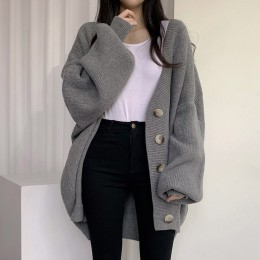 알레호 니트 골지 버튼 가디건 SH-500321