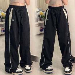 여자 힙합 밑단 스트링 밴딩 와이드 팬츠 500375 SH-500375