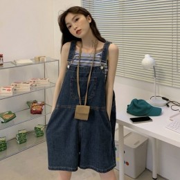 여자 멜빵 청반바지 SH-500377