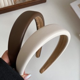 가죽 헤어밴드 4color 머리띠 넓은 반다나