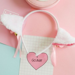 리본 방울 고양이 머리띠 이벤트 파티 촬영 소품 헤어밴드