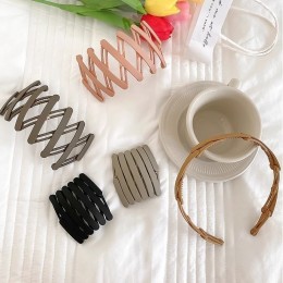 접이식 헤어밴드 폴딩 머리띠 3color 헤어핀 집게핀 휴대용 자바라 포켓