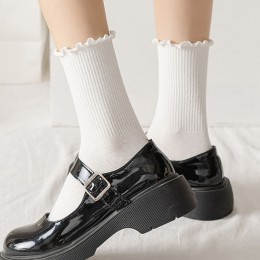 여름용 레이온 물결 밴딩 니삭스 2color 삭스 반양말 반스타킹