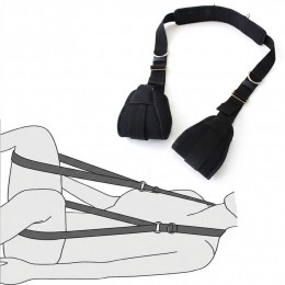 SM용품 허벅지 결박 하네스 SM목받침하체구속 SM목