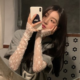 플라워 레이스 자외선 차단 쿨 팔토시