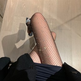 망사 큐빅 스타킹 보석 비치는검스 롱다리 격자 날씬 패턴 니하이 고탄력