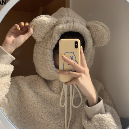 테디 뽀글이 후드티 4color