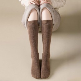 웜 무지 반양말 니삭스 4color