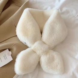 밍크 크로스 퍼 쁘띠 머플러 5color