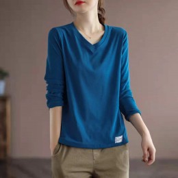 컬러무드 데일리 브이넥 티셔츠 SNY-0022