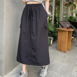 스트릿 무드 카고 롱스커트 SNY-0045