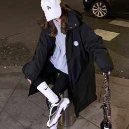 하이넥 누빔안감 후드패딩 SNY-0051