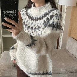 포근 베이직 노르딕 니트 스웨터 SNY-0065