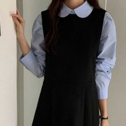 클래식 베스트 플리츠 원피스 SNY-0068