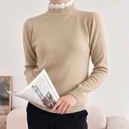 여자 목폴라 니트 스웨터 WT16078