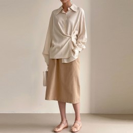 여자 밴딩 롱 치마 스커트 SK0040