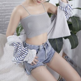 일자 스트랩 브라 튜브탑 (4Color) FSF-J 0006