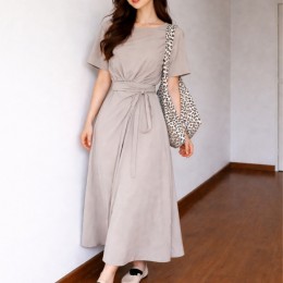 소프트 드레이프 스트랩 롱 원피스 FSF-D 0012