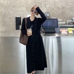 컴포트 핏 랩 니트 롱원피스 FSF-D 0025