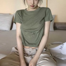 여름 데일리 링클 루즈 반팔티 기본템 FSF-D 0035