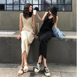 링클 슬립 롱 원피스 휴양지 나시 원피스 (2Color) FSF-D 0053