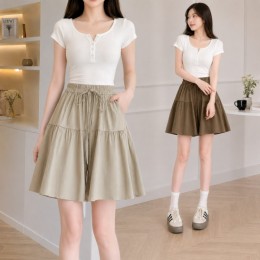밴딩 플레어스커트 A라인 치마 반바지 FSF-D 0087