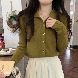 긴팔 니트 가디건 NM-0279