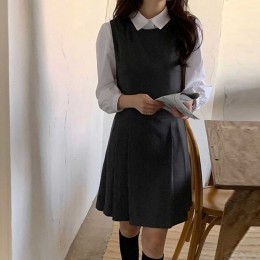 플리츠 베스트 원피스 NM-0278