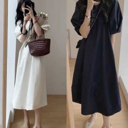 단색 루즈핏 원피스 NM-0265
