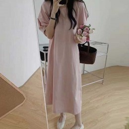 단색 루즈핏 원피스 NM-0265