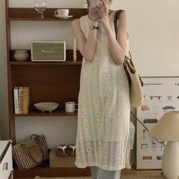 민소매 레이스 나시 원피스 NM-0140