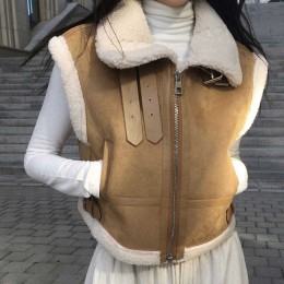 하이넥 버클 조끼 NM-0283